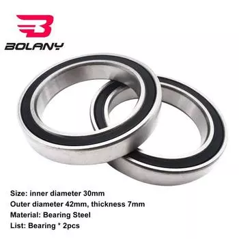 2 шт. 6806-2RS шарикоподшипник малошумный стальной подшипник высокой твердости для горного велосипеда для каретки BB30 Steel Bearing
