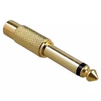 2 шт. 6,35 мм 1/4 моно штекерный разъем для RCA гнездовой штекер аудио адаптер кабель-конвертер