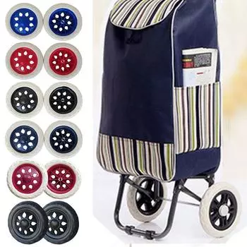 2 шт. 6,3-дюймовые колеса тележки Shoppin EVA, инвалидная коляска, аксессуары для багажа