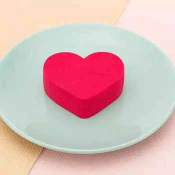 2 шт. 6,5x5,5x2 см, розово-красное сердце, мягкая губка для макияжа, влажная и сухая жидкая основа двойного назначения, губка для красоты, косметические инструменты, дешевые розы красного
