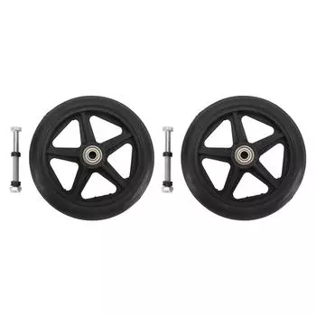 2 шт. 6 дюймов электрическое колесо инвалидной коляски противоскользящее гладкое использование высокочувствительное сменное колесо Soli