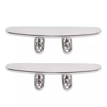 2 шт. 6-дюймовая лодочная утка из нержавеющей стали 316, прочная плоская морская веревка для яхты, катера