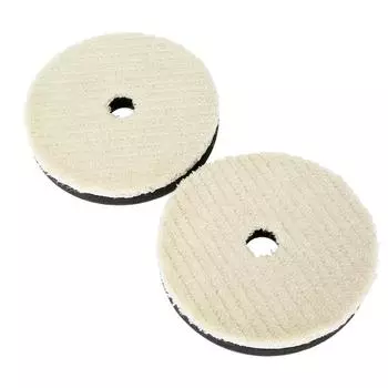 2 шт. 6-дюймовые круглые шерстяные полировальные подушечки для ухода за автомобилем, внедорожником, чистки, вощения, полировки