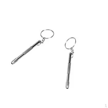 2 шт., 6 см, алюминиевая стальная отвертка, набор инструментов для ремонта часов, очки, сделай сам