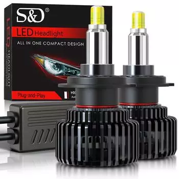 2 шт. 6 сторон 160000LM 3D H7 светодиодный Canbus 360° H1 HB3 HB4 9012 Hir2 CSP Led H11 H8 9006 9005 автомобильная фара противотуманная фара для автомобильных фар 12 В 6000 К H1