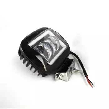 2 шт. 6D линза 5 дюймов 60 Вт светодиодная рабочая фара 6000K белый заливающий луч для автомобиля 4x4 внедорожника грузовика лодки УАЗ квадроцикла 12 В 24 В светодиодные ангельские глазки фары для вождения