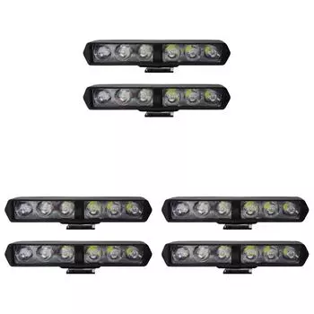 2 шт. 6D светодиодная панель 12 В IP67 Водонепроницаемая светодиодная противотуманная фара 6000K 1200LM 12 Вт