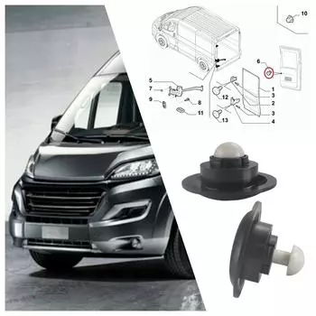 2 шт. 735426396 Кнопка открывания багажника задней двери для Fiat Ducato Peugeot Boxer Citroen Relay 2006-2024 Автомобильные аксессуары