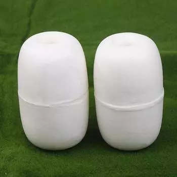 2 шт. 7*11 см Овальный рыболовный поплавок для сети, Поплавок из пены для глубокой воды, Маркер для крабовой ловушки, Дрейфовый якорь, Плавучий буй для рыболовных снастей белый