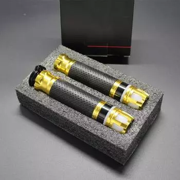 2 шт. 7/8 22 мм CNC Мотоцикл Левая+Правая Ручка Руля Управление Светом Желтый