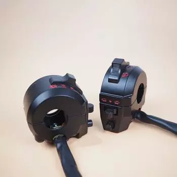 2 шт. 7/8 22 мм руль мотоцикла квадроцикла левый и правый переключатель управления дальним/ближним светом фары поворота клаксон переключатели чёрный