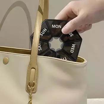 2 шт., 7 дней, коробка для хранения таблеток, мини-путешествия, портативный дозатор для лекарств, многофункциональная пластиковая коробка с семью отделениями