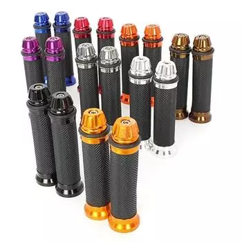 2 шт. 7-дюймовые 8-дюймовые мотоциклетные CNC алюминиевые резиновые гелевые ручки для руля 22 мм, аксессуары для спортивного мотоцикла, бесплатная доставка