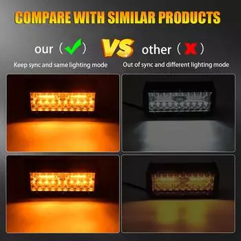 2 шт. 7-дюймовый светодиодный рабочий фонарь, светодиодный прожектор, комбинированный противотуманный фонарь, дальний свет с 5 режимами освещения для 7inch-1pcs