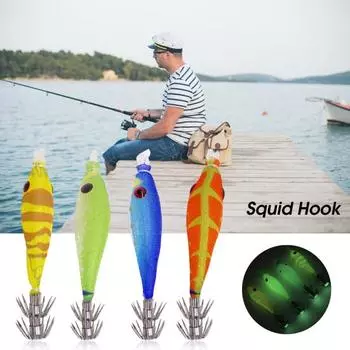 2 шт., 7 см/4 г, высокоэффективный крючок для наживки для каракатиц, острый крючок, длительный срок службы, джиг-крючок для осьминога для рыбалки зелёный