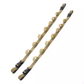 2 шт., 7 удочек, емкость, автомобильный держатель для удочки, ремни, багажник на крышу хаки