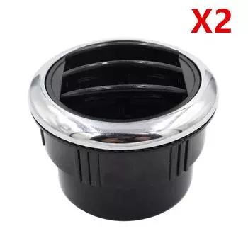 2 шт. 87 мм 75 мм 70 мм Круглый AC Воздуховыпускное отверстие Вентиляционная решетка Жалюзийная ручка для Автодома Автобуса Лодки Яхты