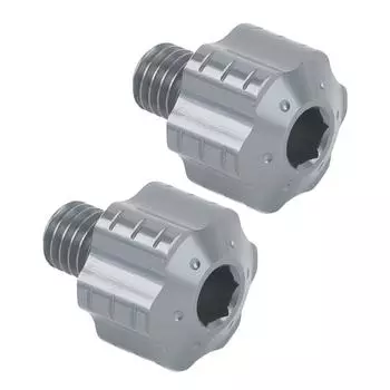 2 шт. 8 мм заглушки для отверстий для зеркала мотоцикла, анодированный алюминиевый сплав, левое резьбовое зеркало заднего вида серебряный