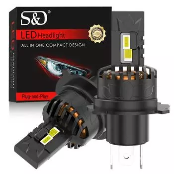 2 шт. 90000LM H4 светодиодные лампы для фар 9003 HB2 Canbus дальнего ближнего света для автомобиля/мотоцикла 110 Вт турбо светодиодная диодная лампа авто лампада 12 В 6000 К