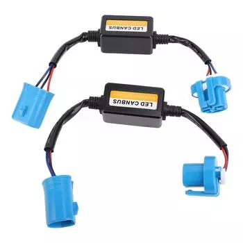 2 шт. 9004 9007 светодиодный декодер фар против мерцания DC 9 до 16 В Plug and Play Canbus Error Eliminator