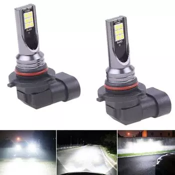 2 шт. 9005 9006 светодиодные фары дальнего и ближнего света 100 Вт 19000 лм противотуманные фары 6000 К белые