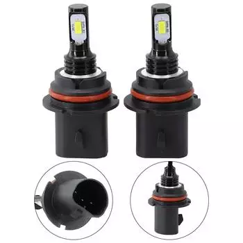 2 шт. 9007 HB5 CSP светодиодные лампы для фар комплект для переоборудования дальнего и ближнего света 6000K фары для замены автомобильных дневных ходовых огней CHINA