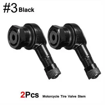 2 шт., 90 градусов с ЧПУ, стержни клапанов для шин мотоцикла-универсальные алюминиевые колеса для мотоциклов, шины NCY, герметичные колпачки клапанов TWPO чёрный