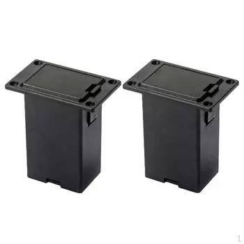 2 шт. 9 В батарейный отсек для коробки с крышкой для электрогитарного звукоснимателя