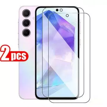 2 шт. A15 A25 4G 5G A35 A55 HD Защитная пленка из закаленного стекла для Samsung Galaxy A05 A05S A04 A04S A14 A24 A34 A54 M14 M34 M54 M15 M25 M35 M55 Samsung Galaxy A15 чистый