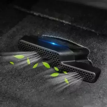 2 шт., ABS, автомобильное заднее сиденье, пол, кондиционер, воздуховод, вентиляционная решетка, накладка, наклейка для BMW X1 F48 2018-21, автомобильные аксессуары 2pcs