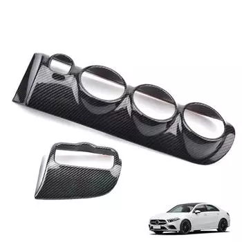 2 шт. ABS хромированная наклейка на переднюю часть кондиционера автомобиля A/C выпускное отверстие для Mercedes Benz A200L A180l 2019-2024 Аксессуары серебряный