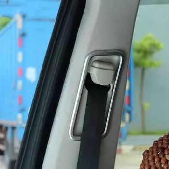 2 шт. ABS хромированный автомобильный ремень безопасности декоративная рамка для Land Rover Discovery 4 LR4 2010-16 для Range Rover Sport