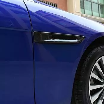 2 шт. ABS углеродное волокно узор черный для Jaguar XF XE F-PACE воздухозаборник боковая отделка крыла накладка наклейка для стайлинга аксессуары