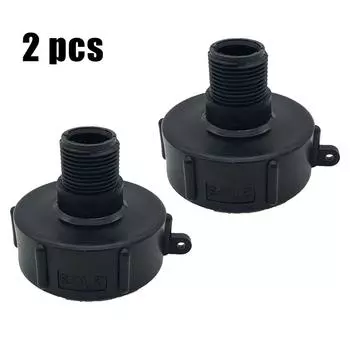 2 шт. Адаптер для бака IBC Tote для садового шланга, соединитель для сливной пробки, 275 330 G