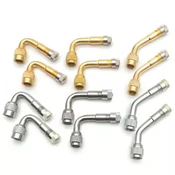 2 шт., адаптер для изогнутого клапана для мотоцикла, угол 45, 90, 135 градусов, адаптер для удлинителя клапана для грузовика, автомобиля, мотоцикла, велосипеда