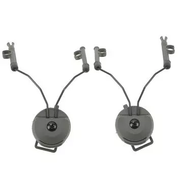 2 шт. Адаптер для крепления гарнитуры на рейку шлема, держатель, ABS кронштейн для наушников для шлема для спорта