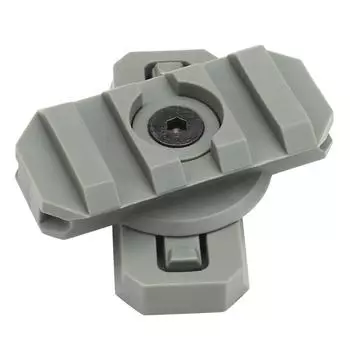 2 шт. Адаптер для крепления на боковую направляющую шлема, регулируемый направляющий элемент ARC, аксессуар для шлема (серый)