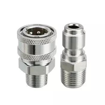 2 шт. адаптер для мойки высокого давления 3/8 дюйма BSP наружная резьба фитинг быстроразъемный
