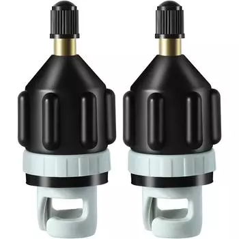 2 шт. адаптер для надувного насоса SUP, традиционный воздушный адаптер премиум-класса, прочный воздушный адаптер SUP, быстрое накачивание надувных изделий, досок с веслом и каяков. чёрный