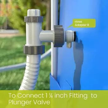 2 шт. адаптер для шланга для бассейна, тип B, адаптер для шланга 1,25 дюйма на 1,5 дюйма, адаптер для шланга Intex 29061E, тип B, детали для бассейна Intex