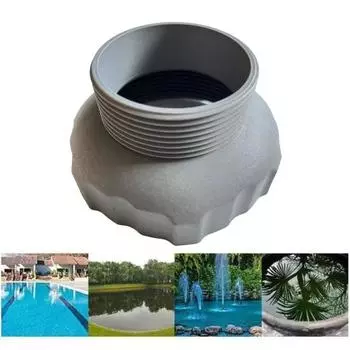 2 шт., адаптер для шланга скиммера для надземного бассейна, аксессуары для настенного основания бассейна, запасная часть, адаптер для INTEX 11239 серый
