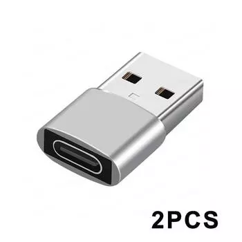 2 шт. адаптер зарядного устройства для iPhone 13 Pro Max 13Pro 13 USB Type-C адаптер Type C USB-C конвертер для iPhone 12 кабели типа C для ноутбука 2PCS чёрный