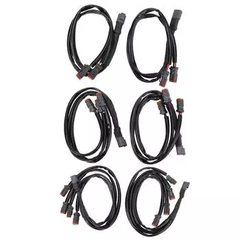 2 шт. адаптер жгута проводов DT термостойкий разъем адаптера жгута проводов высокой мощности для светодиода Li 3 in 1