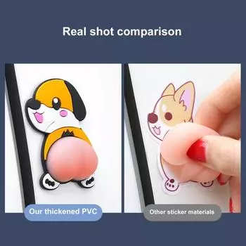 2 шт., экологически чистые самоклеящиеся подушечки с героями мультфильмов, противоскользящие дверные наклейки автомобиля, предотвращающие столкновения, для стены F
