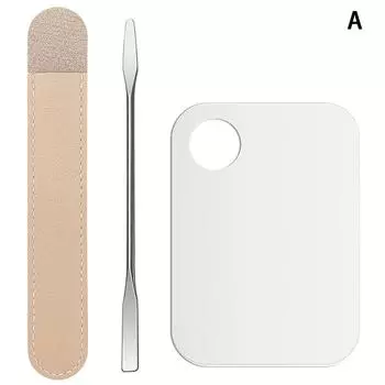 2 шт. акриловая палитра шпатель стержень гелевая основа тени для век смешивание крем пигмент нержавеющая косметика макияж дизайн ногтей маникюрный инструмент