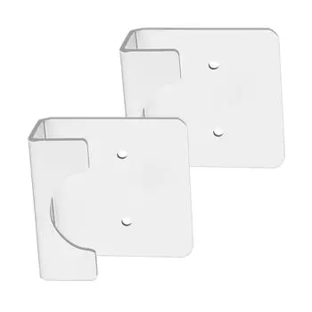 2 шт. Акриловые держатели для душевой штанги, самоклеящееся крепление для ванной комнаты и кухни, не требующие сверления, аксессуар для ванной комнаты белый