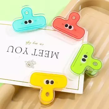 2 шт., акриловые клипсы с милыми большими глазами и большими глазами зелёный