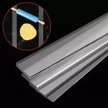 2 шт. акриловый инструмент для раскатывания бисквитного торта линейка для измерения толщины помадки глазурь бисквита разглаживатель бисквита аксессуары для выпечки