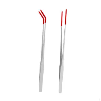 2 шт. Аквариумный пинцет Aquascaping Щипцы для кормления рептилий для аквариума Red argent