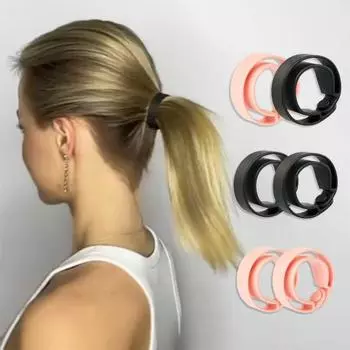 2 шт. эластичная лента для волос, устойчивая к разрыву силиконовая маленькая нескользящая бесшовная высокая эластичность аксессуары для волос резинка для волос для девочек